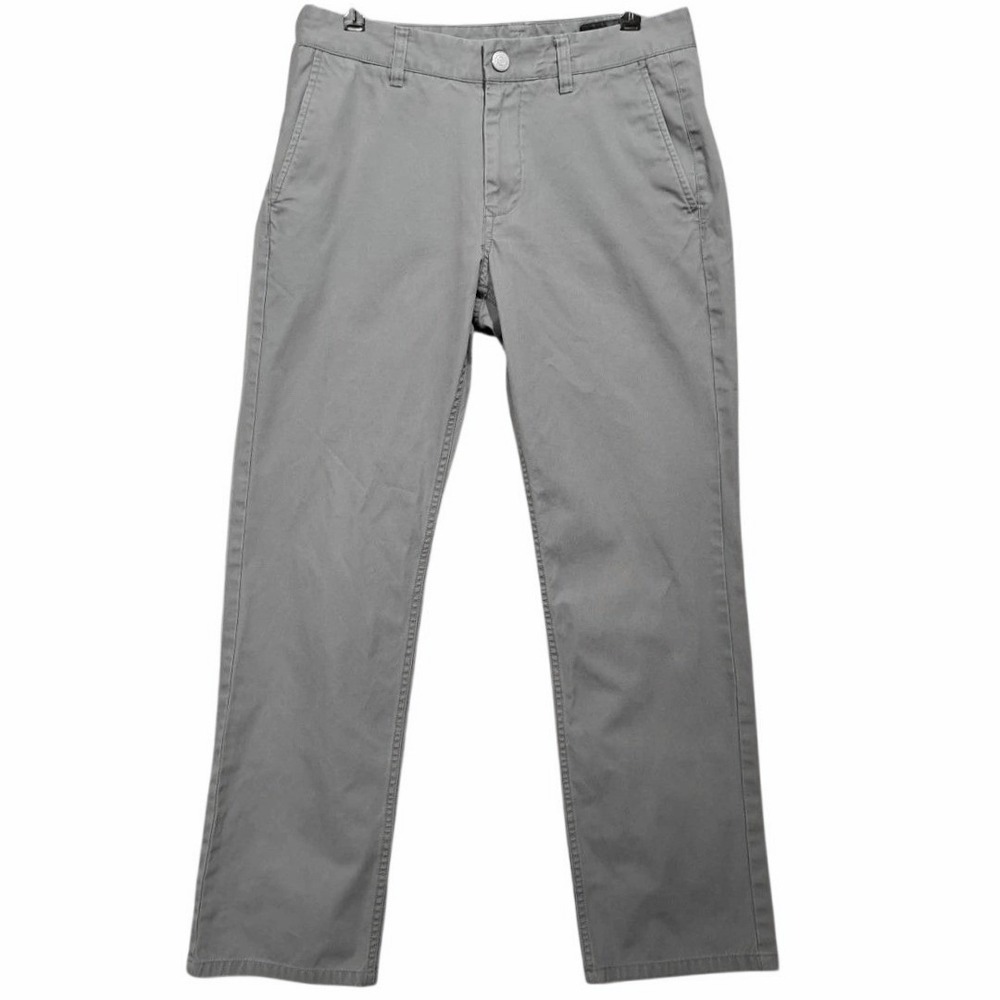 English Laundry Chino Pants Mens 30x30 Grey Flat Front Stretch Cotton Trousers